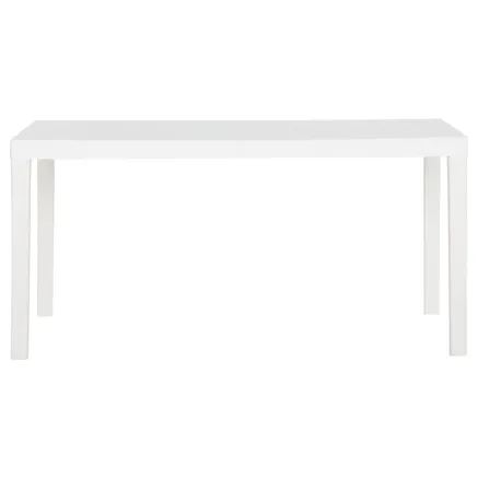 Table de jardin 150x90x72 cm PP Blanc 2