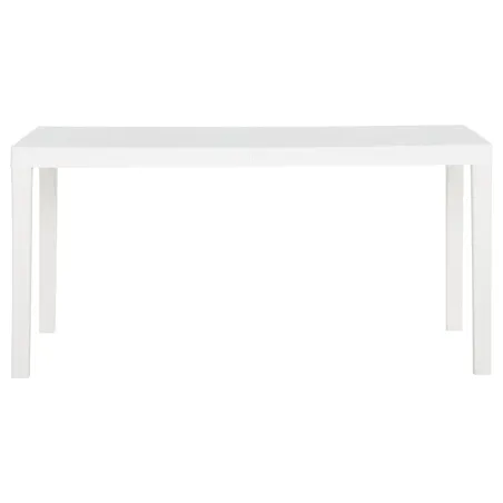 Table de jardin 150x90x72 cm PP Blanc