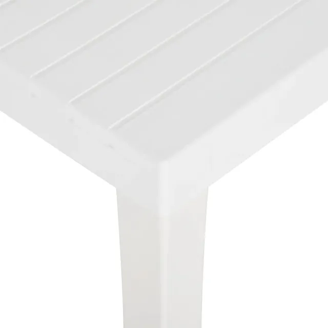 Table de jardin 150x90x72 cm PP Blanc