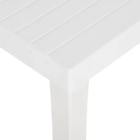Table de jardin 150x90x72 cm PP Blanc