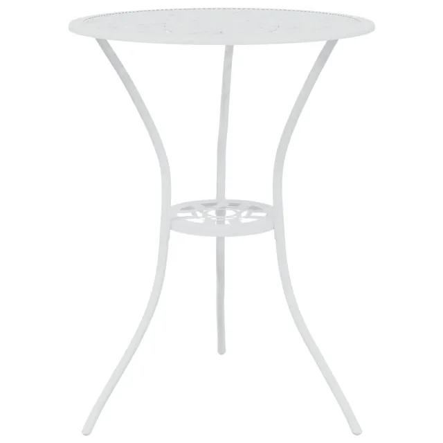 Ensemble de bistro 3 pcs Aluminium coulé Blanc