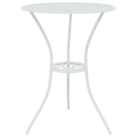 Ensemble de bistro 3 pcs Aluminium coulé Blanc