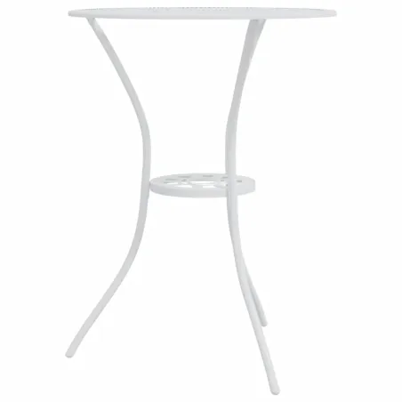 Ensemble de bistro 3 pcs Aluminium coulé Blanc