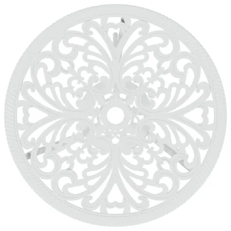 Ensemble de bistro 3 pcs Aluminium coulé Blanc