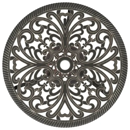 Ensemble de bistro 3 pcs Aluminium coulé Bronze