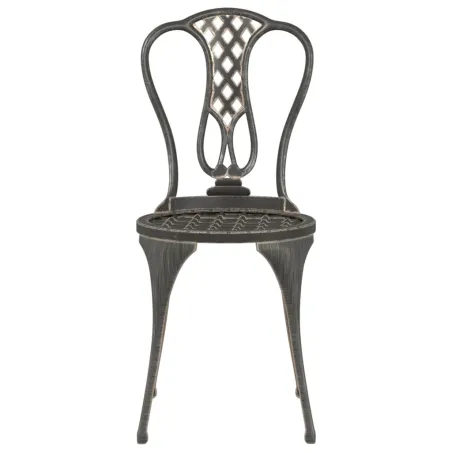 Ensemble de bistro 3 pcs Aluminium coulé Bronze