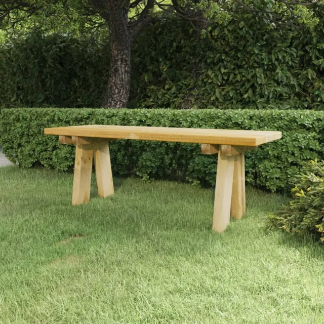 Banc de jardin 110 cm bois de pin massif imprégné