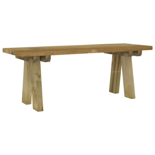 Banc de jardin 110 cm bois de pin massif imprégné
