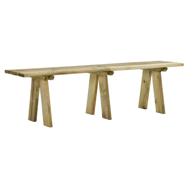 Banc de jardin 160 cm bois de pin massif imprégné