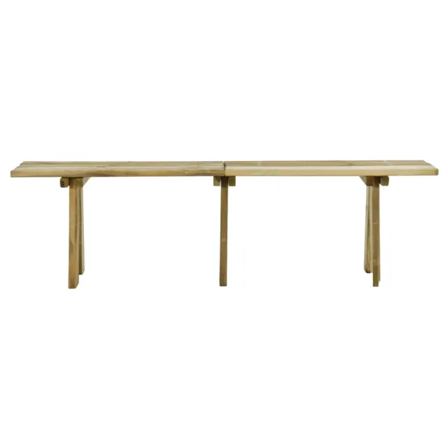 Banc de jardin 160 cm bois de pin massif imprégné