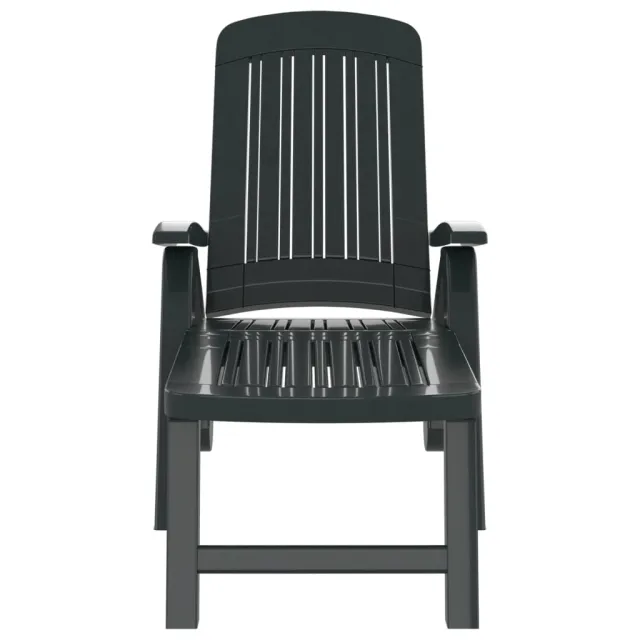 Chaise longue pliable polypropylène vert