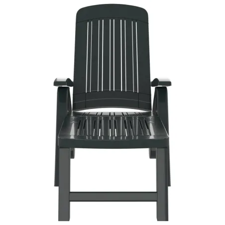 Chaise longue pliable polypropylène vert