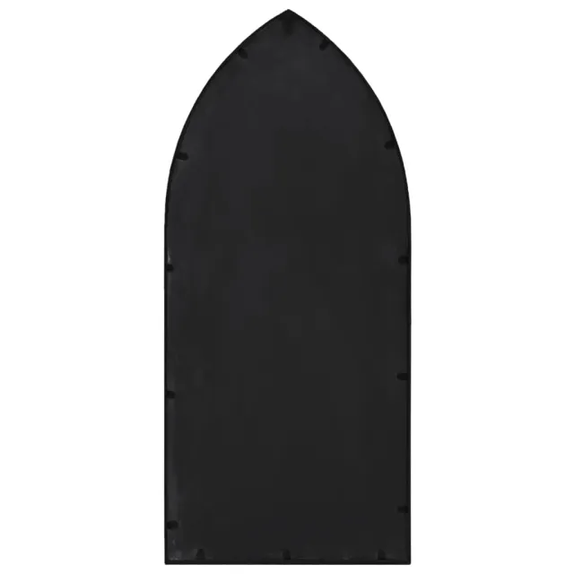 Miroir de jardin Noir 100x45 cm Fer pour utilisation extérieure