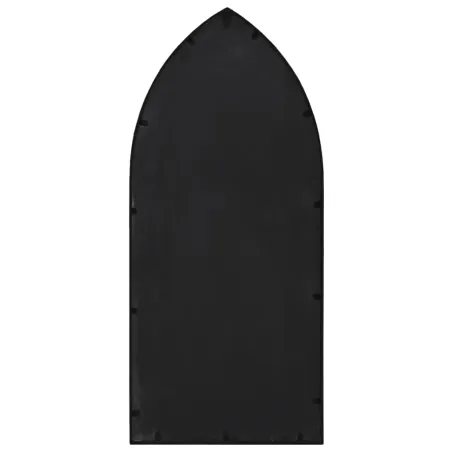 Miroir de jardin Noir 100x45 cm Fer pour utilisation extérieure