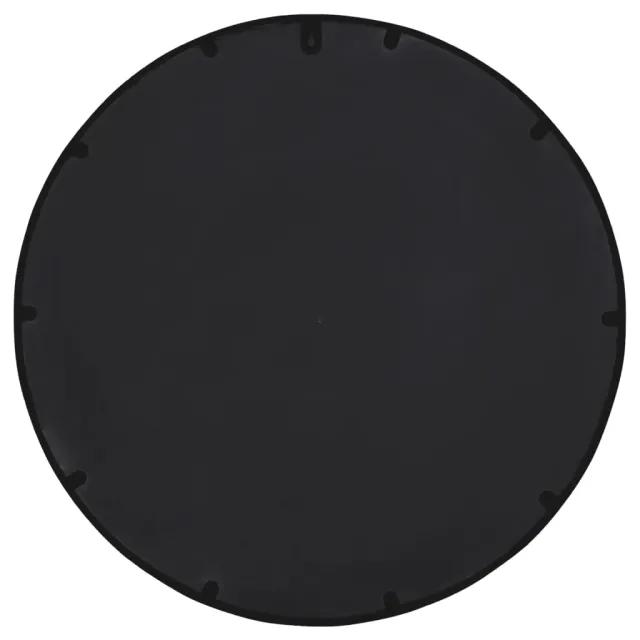 Miroir de jardin Noir 40x4 cm Fer Rond utilisation extérieure
