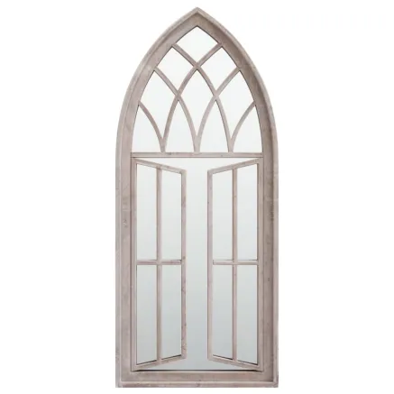 Miroir de jardin Sable 70x30 cm Fer pour utilisation extérieure 2