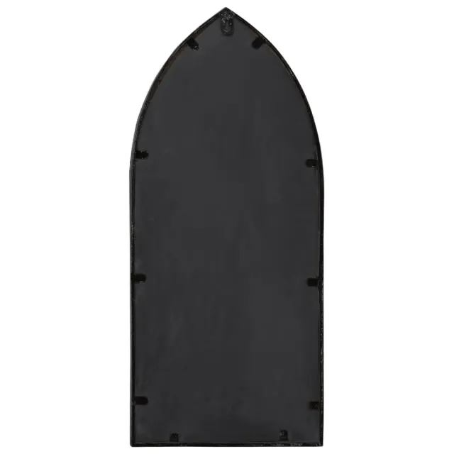 Miroir de jardin Noir 70x30 cm Fer pour utilisation extérieure