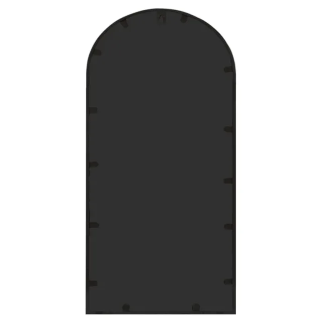 Miroir de jardin Noir 70x30 cm Fer pour utilisation extérieure