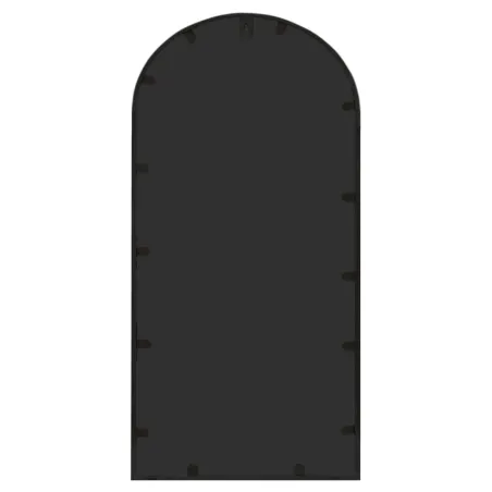 Miroir de jardin Noir 70x30 cm Fer pour utilisation extérieure