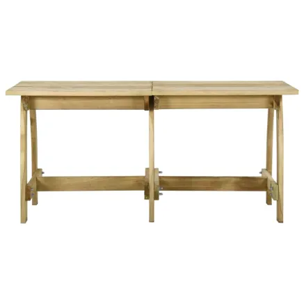 Table de jardin 160x74x75 cm Bois de pin imprégné 2