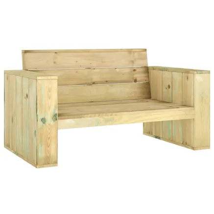 Banc de jardin 139 cm bois de pin imprégné 2