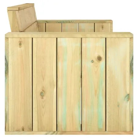 Banc de jardin 139 cm bois de pin imprégné