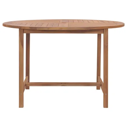 Table de salle à manger de jardin Ø110x75cm Bois massif de teck 2