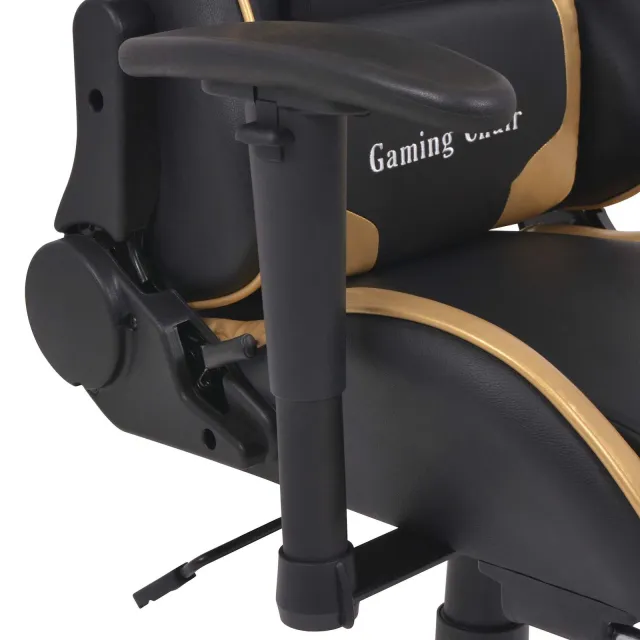 Chaise de Gaming Doré 70 x 71 x 136 cm Simili cuir