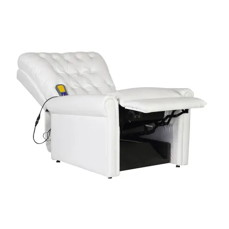 Chaise de massage électrique Blanc crème 78 x 148 x 71 cm