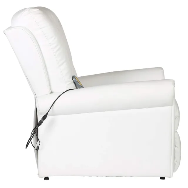 Chaise de massage électrique Blanc crème 78 x 148 x 71 cm