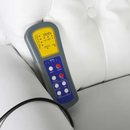 Chaise de massage électrique Blanc crème 78 x 148 x 71 cm