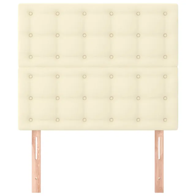 Tête de lit Crème 80x5x118/128 cm Similicuir