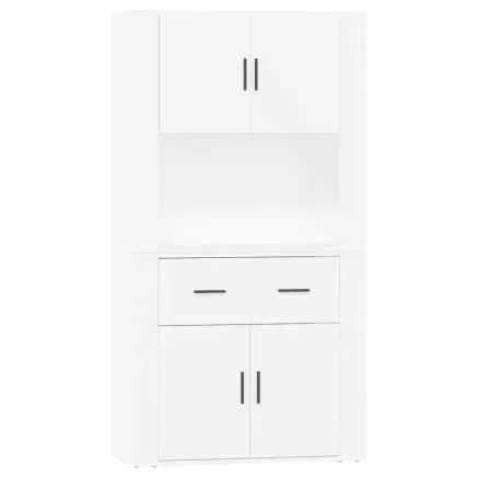 Buffet haut Blanc Bois d'ingénierie 2