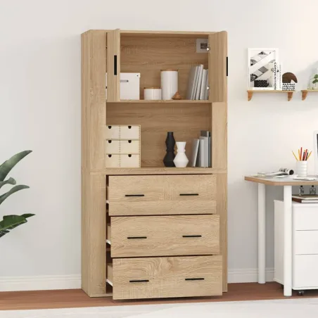 Buffet haut Chêne sonoma Bois d'ingénierie