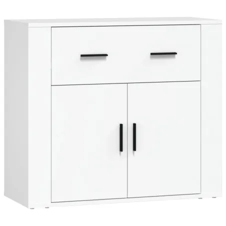 Buffets 3 pcs Blanc Bois d'ingénierie