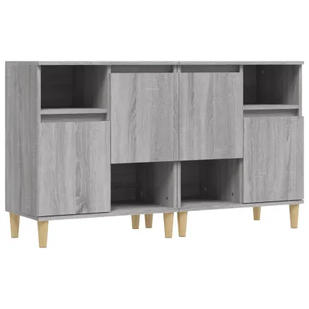 Buffets 2 pcs sonoma gris 60x35x70 cm bois d'ingénierie 2