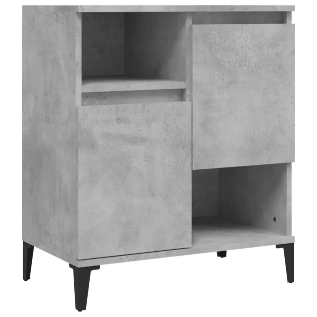 Buffets 2 pcs gris béton 60x35x70 cm bois d'ingénierie