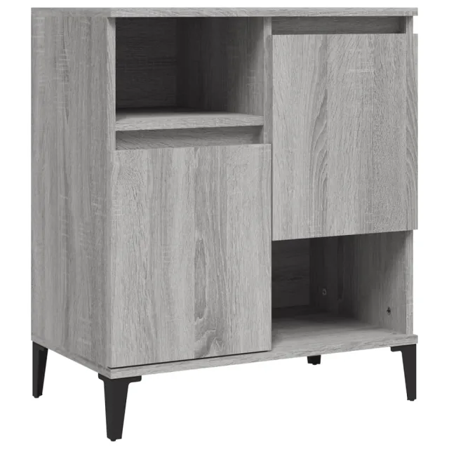 Buffets 2 pcs sonoma gris 60x35x70 cm bois d'ingénierie