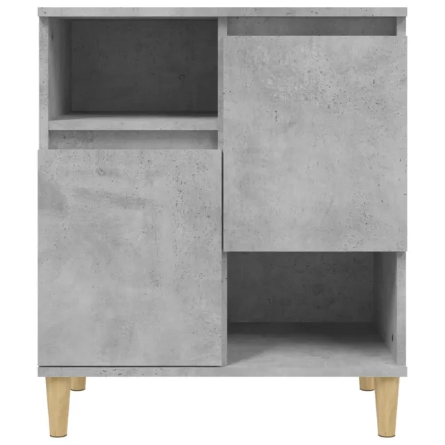 Buffets 3 pcs gris béton 60x35x70 cm bois d'ingénierie