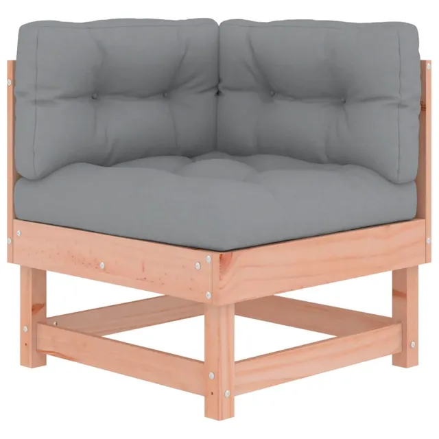 Salon de jardin 7 pcs avec coussins bois massif douglas