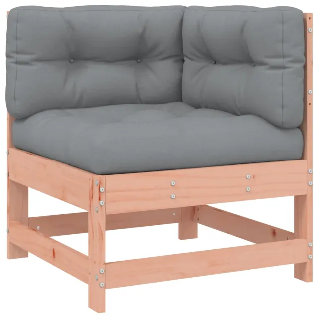 Salon de jardin 4 pcs avec coussins bois massif douglas