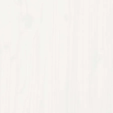 Salon de jardin 10 pcs avec coussins blanc bois massif