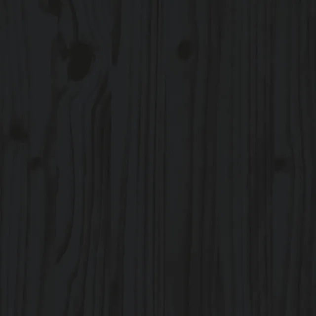 Salon de jardin 2 pcs avec coussins noir bois massif