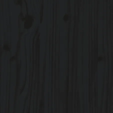 Salon de jardin 2 pcs avec coussins noir bois massif