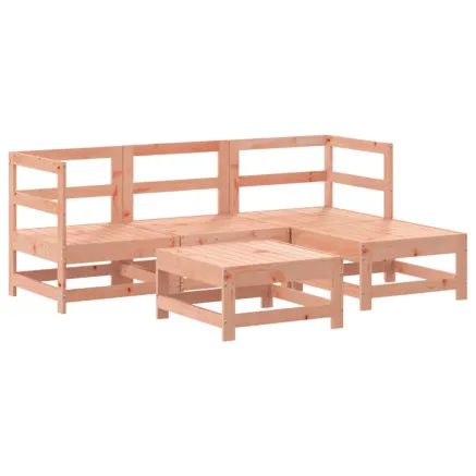 Salon de jardin 5 pcs bois massif douglas 2