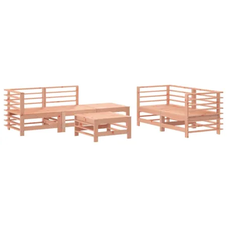 Salon de jardin 6 pcs bois massif douglas