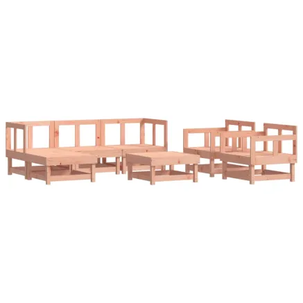Salon de jardin 7 pcs bois massif douglas 2