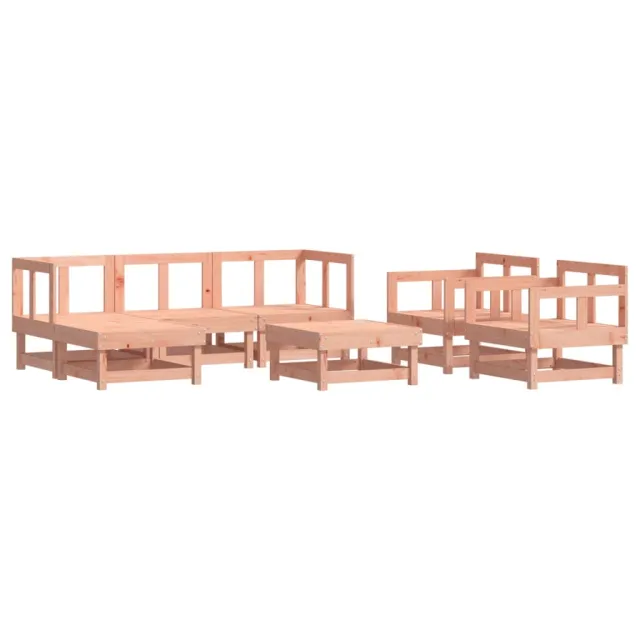 Salon de jardin 7 pcs bois massif douglas