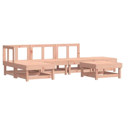 Salon de jardin 6 pcs bois massif douglas 2