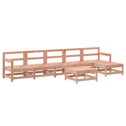 Salon de jardin 7 pcs bois massif douglas 2